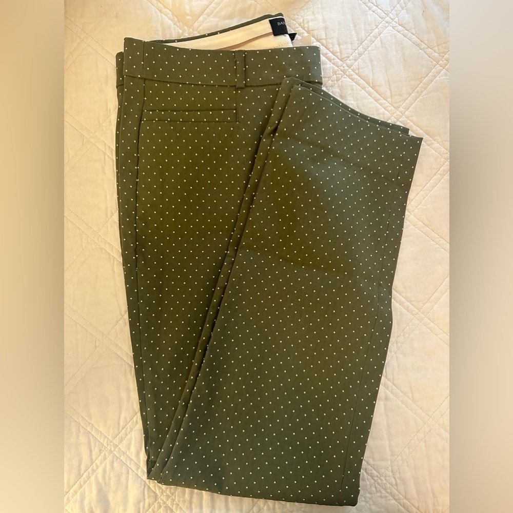 Banana Republic Factory Slone Pants-NWT Green